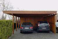 Doppelcarport mit Geräteraum, Holz-Carport in Münster NRW
